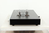 Side view of a used Rogue Audio Metis Magnum Valve Pre Amplifier in Silver finish