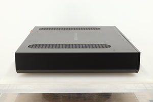 Side view of a used Roksan Attessa Integrated Amplifier in Black finish 