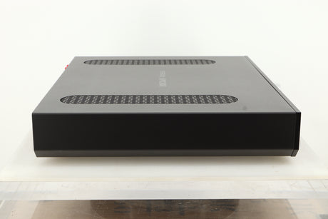 Side view of a used Roksan Attessa Integrated Amplifier in Black finish 