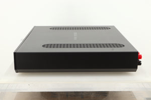 Side view of a used Roksan Attessa Integrated Amplifier in Black finish 