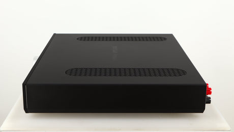 Right side view of a used Roksan Attessa Integrated Amplifier in a black finish