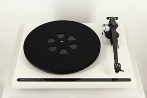 Top view of a used Roksan Attessa Turntable in White finish 