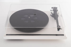 Top view of a used Roksan Attessa Turntable in White