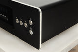 Front right corner view of a used Roksan BLAK CD Player in Charcoal finish