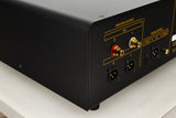 Rear left corner view of a used Roksan BLAK CD Player in Charcoal finish
