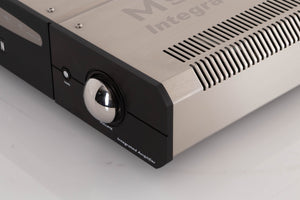 Front right corner view of a used Roksan Caspian M2 Integrated Amplifier in Black