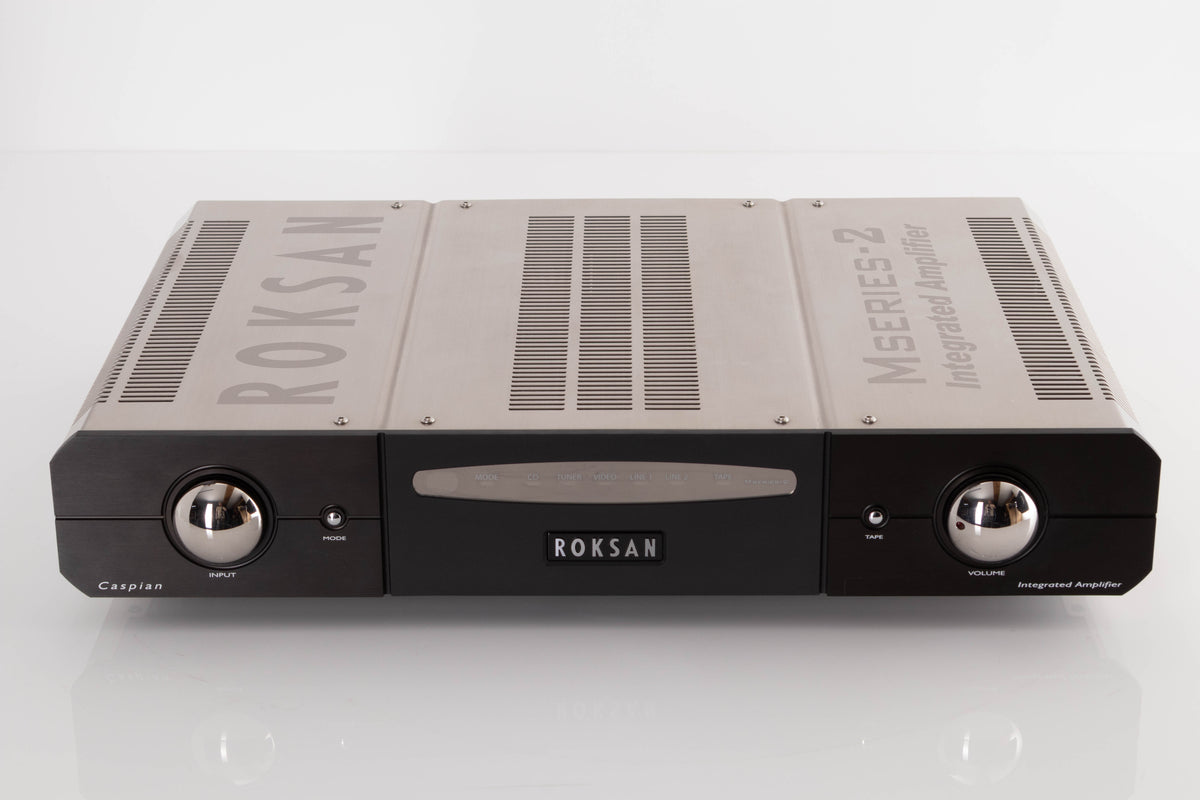 Front view of a used Roksan Caspian M2 Integrated Amplifier in Black