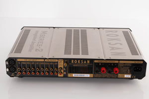 Rear view of a used Roksan Caspian M2 Integrated Amplifier in Black