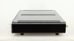 Right side view of a used Roksan Caspian MSeries-1 Power Amplifier in a silver finish
