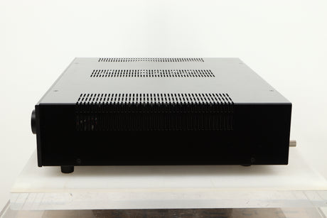 Side view of a used Roksan Kandy KA-1 MkIII Integrated Amplifier in Black finish