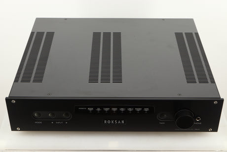 Top view of a used Roksan Kandy KA-1 MkIII Integrated Amplifier in Black finish