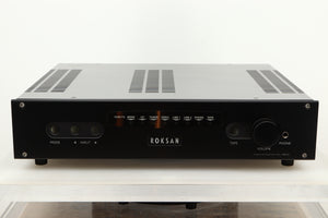 Front view of a used Roksan Kandy KA-1 MkIII Integrated Amplifier in Black finish 