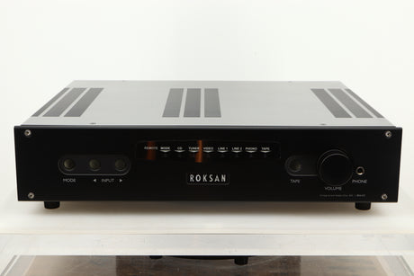 Front view of a used Roksan Kandy KA-1 MkIII Integrated Amplifier in Black finish 