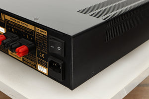 Rear right corner view of a used Roksan Kandy KA-1 MkIII Integrated Amplifier in Black finish 