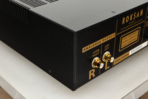 Rear left corner view of a used Roksan Kandy KC1 MkIII CD Player in Black finish 