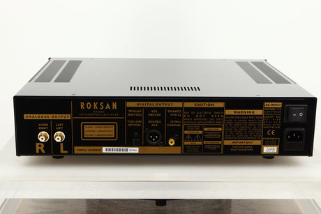Rear view of a used Roksan Kandy KC1 MkIII CD Player in Black finish 