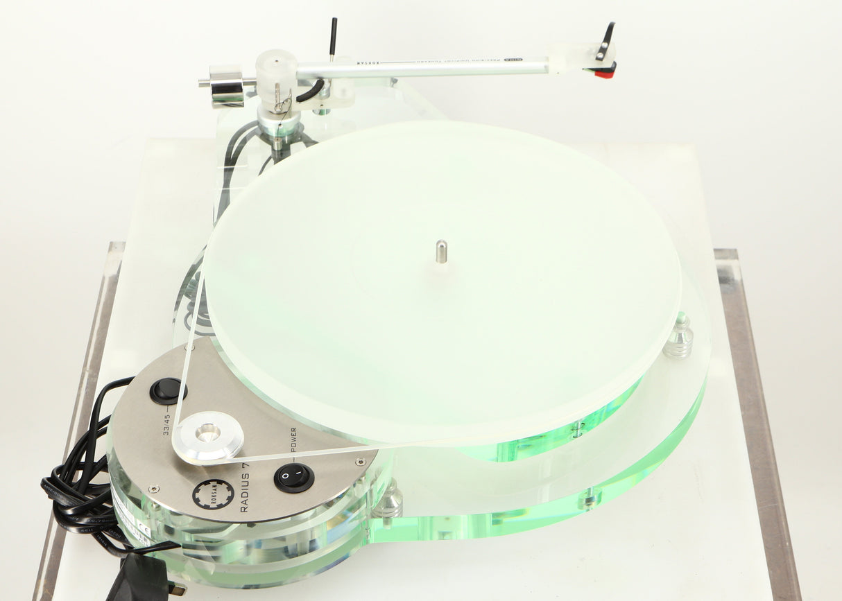 Left side view of a used Roksan Radius 7 Turntable / T-VM95ML Cartridge 