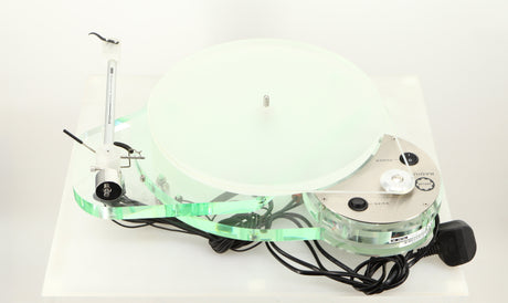 Rear view of a used Roksan Radius 7 Turntable / T-VM95ML Cartridge 