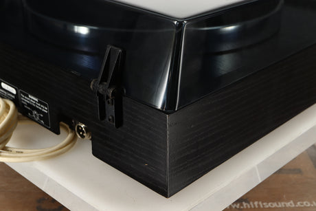 Rear right corner view of a used Roksan Xerxes Turntable with Tabriz Tonearm