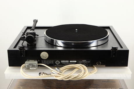 Rear view of a used Roksan Xerxes Turntable with Tabriz Tonearm