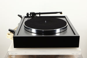 Side view of a used Roksan Xerxes Turntable with Tabriz Tonearm