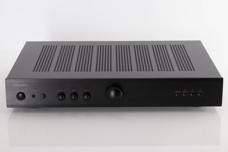 Front view of a used Rotel A10 MKII Integrated Amplifier in Black finish