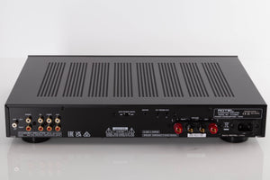 Rear view of a used Rotel A10 MKII Integrated Amplifier in Black finish