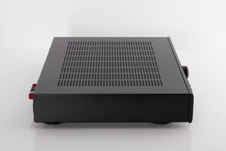 Side view of a used Rotel A10 MKII Integrated Amplifier in Black finish