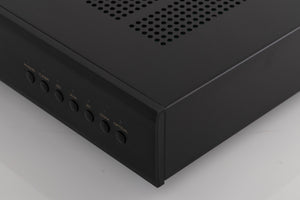 Front right corner view of a used Rotel A11MKII Integrated Amplifier