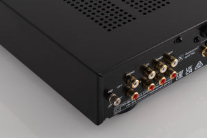 Rear left corner view of a used Rotel A11MKII Integrated Amplifier