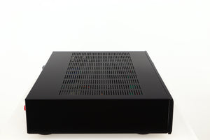 Left side view of a used Rotel A14 MKII Integrated Amplifier in a black finish