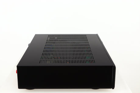 Left side view of a used Rotel A14 MKII Integrated Amplifier in a black finish