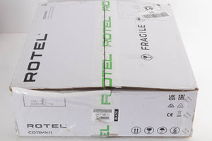 Box for a used Rotel CD11 MKII CD Player in a Black finish