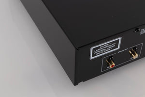 Rear right corner of a used Rotel CD11 MKII CD Player in a Black finish