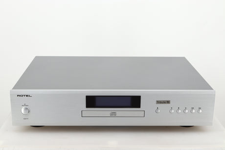 Front view of a used Rotel CD11 Tribute CD Player in a silver finish