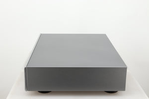 Right side view of a used Rotel CD11 Tribute CD Player in a silver finish