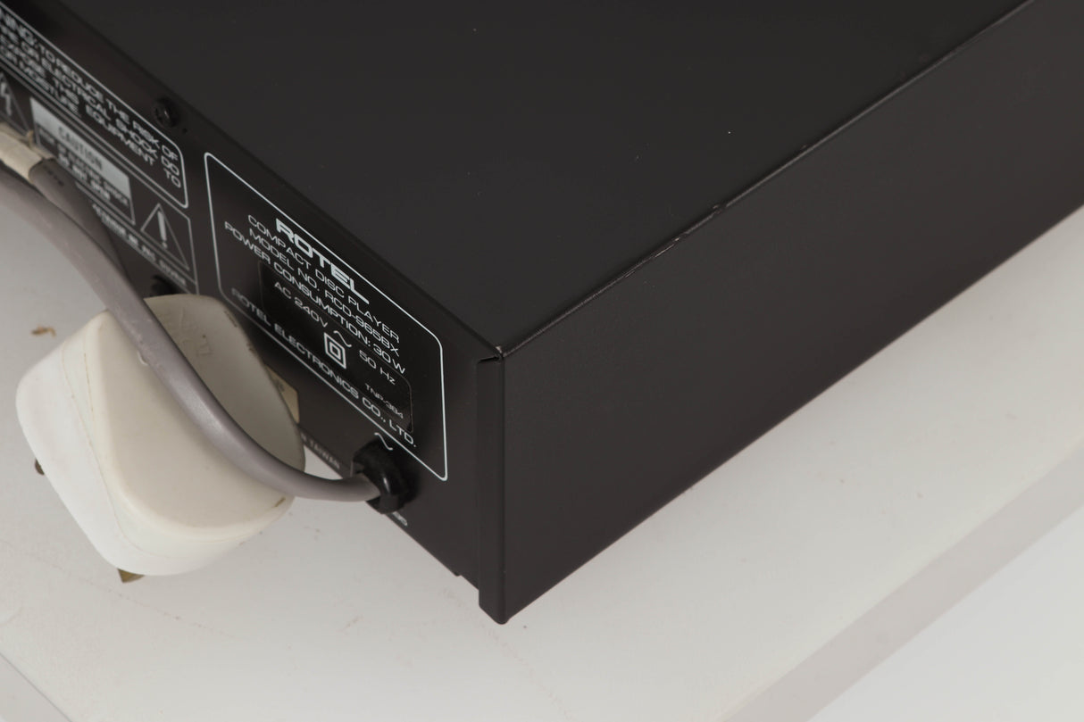 Rear right corner view of a used Rotel RCD-965BX CD Player