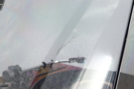 Close up of a used Rotel RP-3000 Turntable W/ SME 3009 Series II Improved Tonearm showing scratching on lid