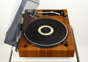 Left side view of a used Rotel RP-3000 Turntable W/ SME 3009 Series II Improved Tonearm