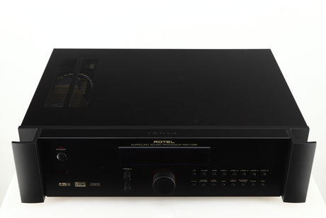 Top of a used Rotel RSP-1066 Pre Amplifier / Processor in a black finish