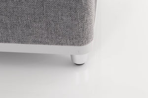 Close up view of a used Ruark Audio RS-1 Subwoofer in Soft Grey