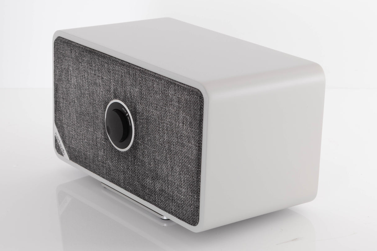 Front right corner of a used Ruark MRX Streaming Speaker