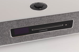 Close up view of a used Ruark R5 Music System in Soft Grey