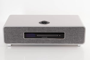 Front view of a used Ruark R5 Music System in Soft Grey