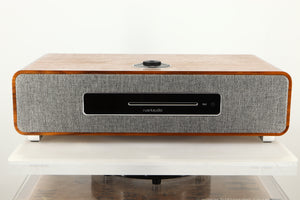 Front view of a used Ruark R5 Music System in Walnut finish