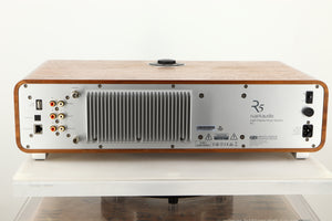 Rear view of a used Ruark R5 Music System in Walnut finish