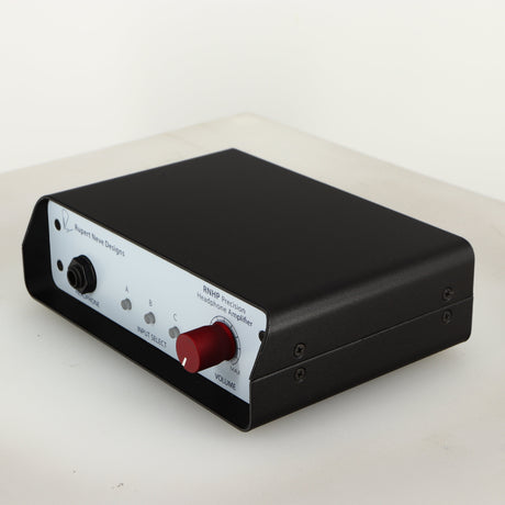 Front right corner of a used Rupert Neve Designs RNHP Precision Headphone Amplifier 
