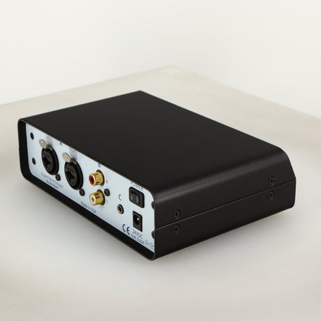 Rear left corner of a used Rupert Neve Designs RNHP Precision Headphone Amplifier 
