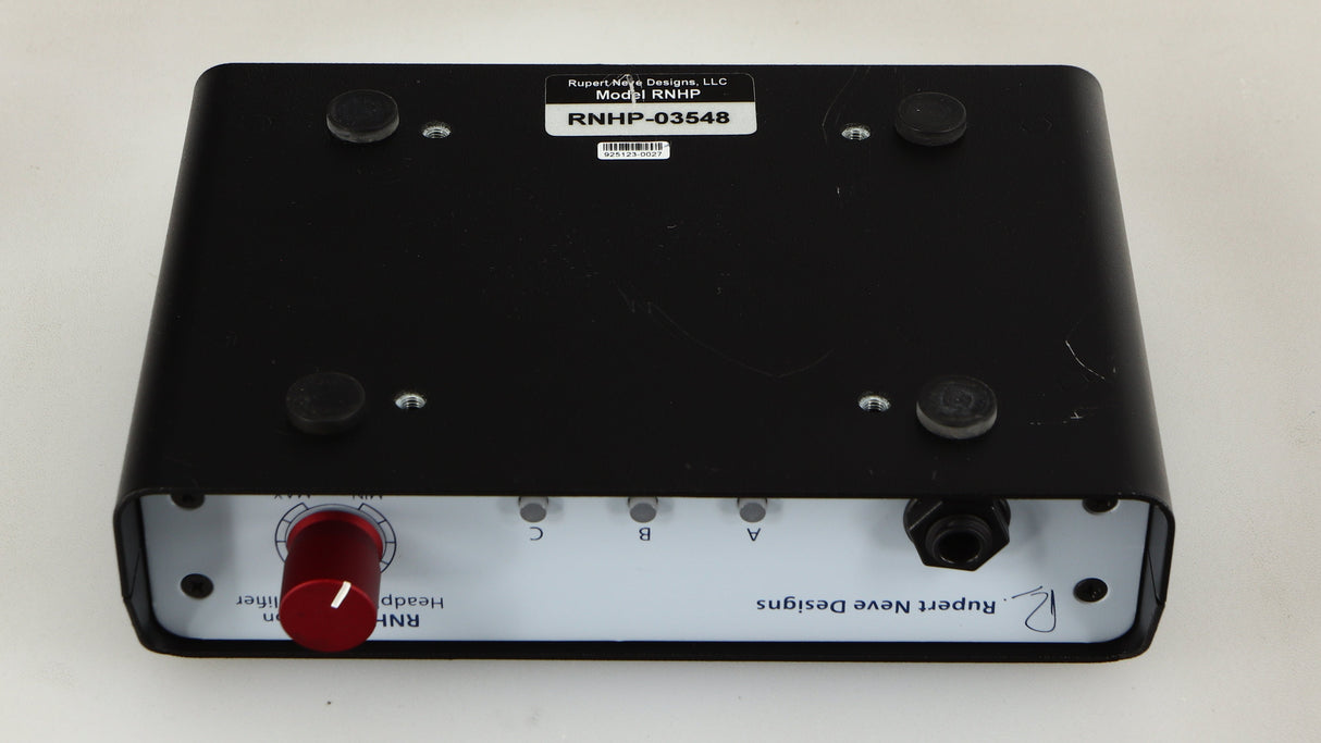 Underside of a used Rupert Neve Designs RNHP Precision Headphone Amplifier 