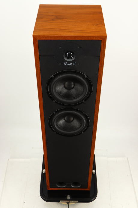 Top view of a used Russell K Red 150SE Floorstanding Speaker in Walnut finish